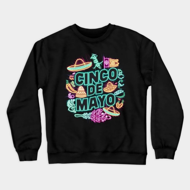 cinco de mayo day Crewneck Sweatshirt by CreationArt8